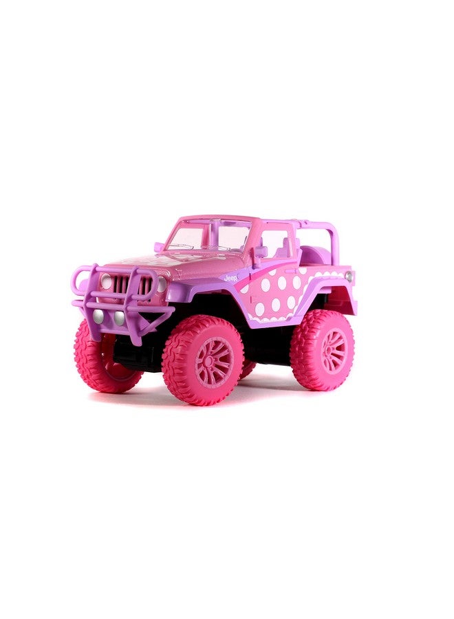 Jada Toys Disney Junior 1:16 Minnie Mouse Jeep Wrangler Remote Control Car, 2.4 Ghz Pink Plastic Unisex Toy Vehicle - Image 2