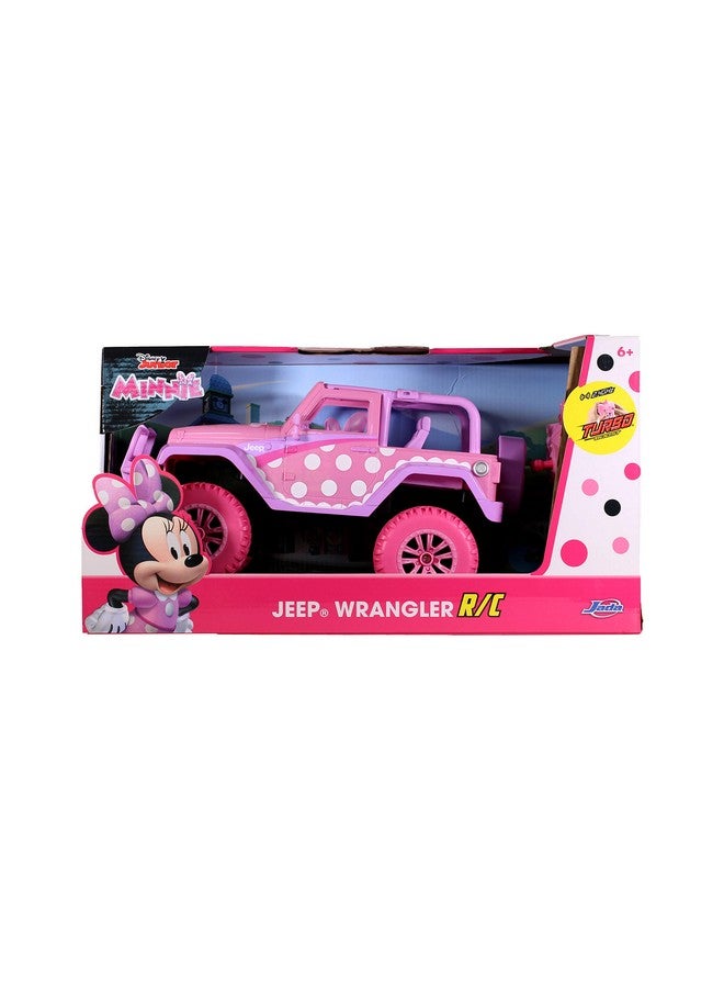 Jada Toys Disney Junior 1:16 Minnie Mouse Jeep Wrangler Remote Control Car, 2.4 Ghz Pink Plastic Unisex Toy Vehicle - Image 3