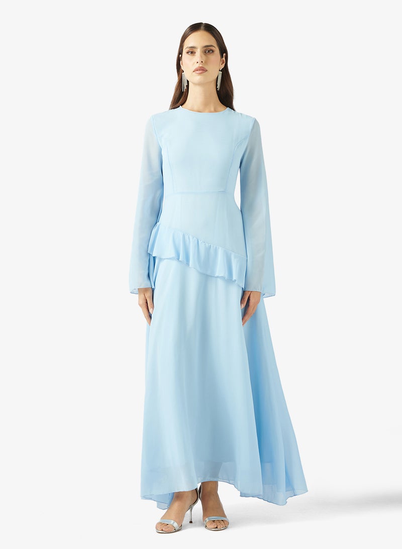 Khizana Flared Sleeved A-lin Dress - Image 1