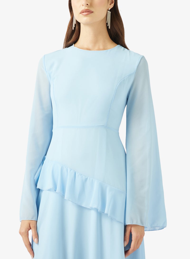 Khizana Flared Sleeved A-lin Dress - Image 3