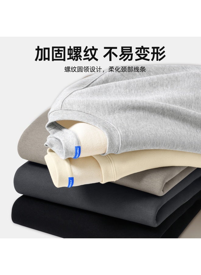 Fairwhale Men's Hoodie Autumn Winter New Thickened Fleece Lined Loose Fit Large Size Warm Jacket