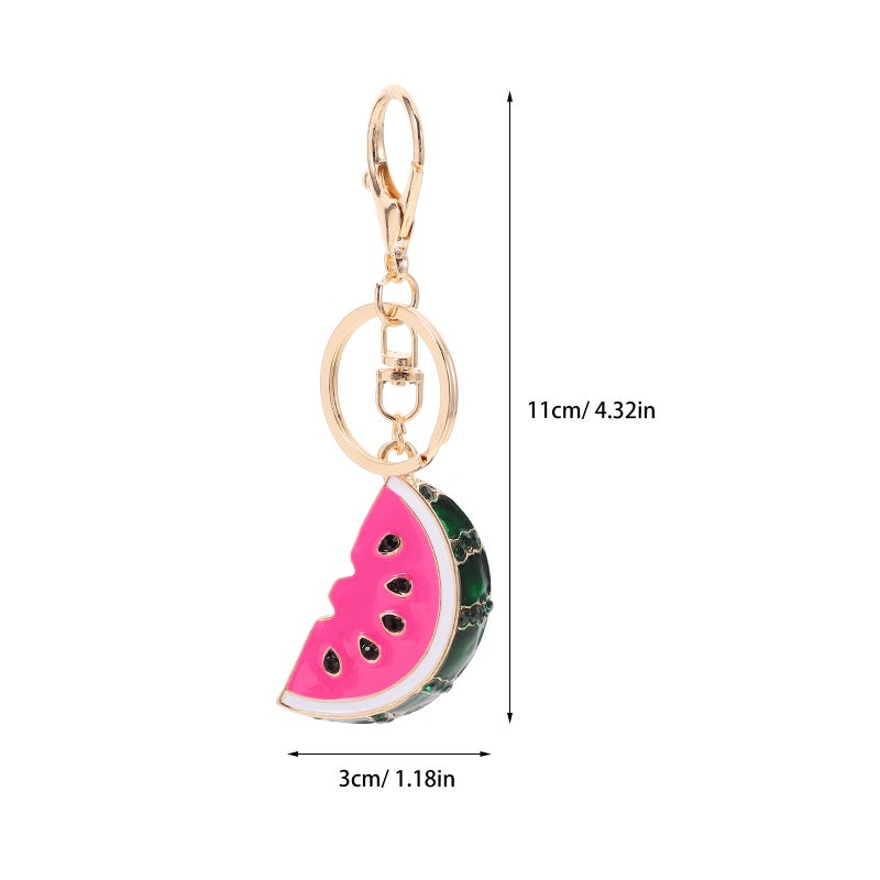 💍 ميدالية مفاتيح بتصميم مرح على شكل بطيخ من سبائك متينة للاستخدام ال مي - Image 5