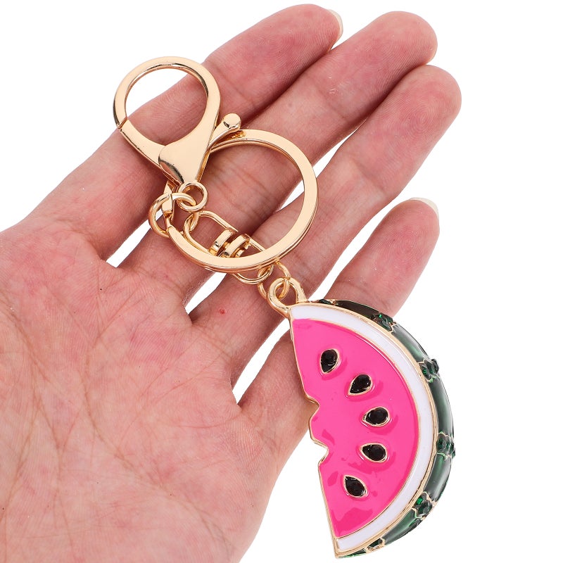💍 ميدالية مفاتيح بتصميم مرح على شكل بطيخ من سبائك متينة للاستخدام ال مي - Image 3