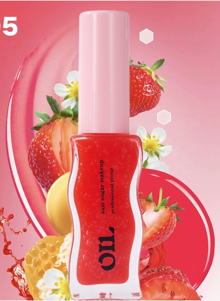 SAM SUGAR Honey Infused Lip Oil, Strawberry 8 ml - Image 1