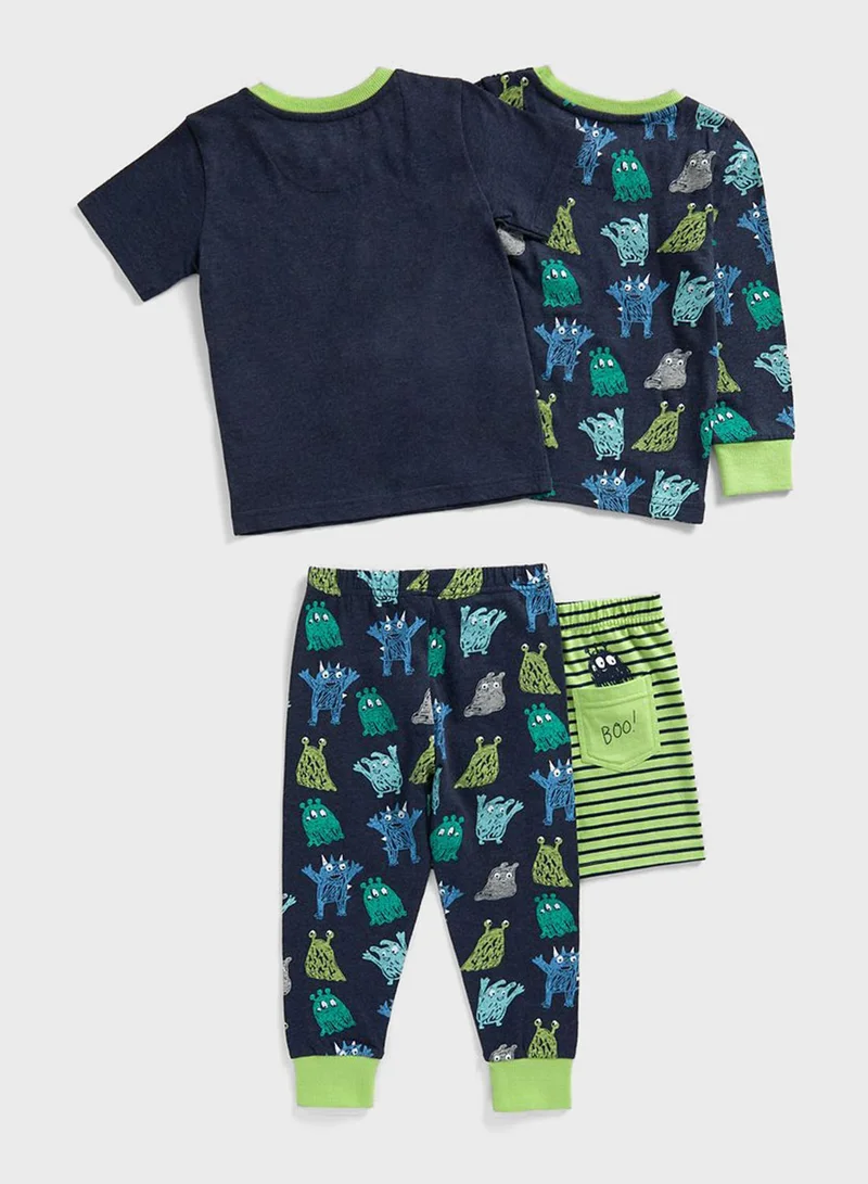 mothercare Kids 2 Pack Printed Pyjama Set