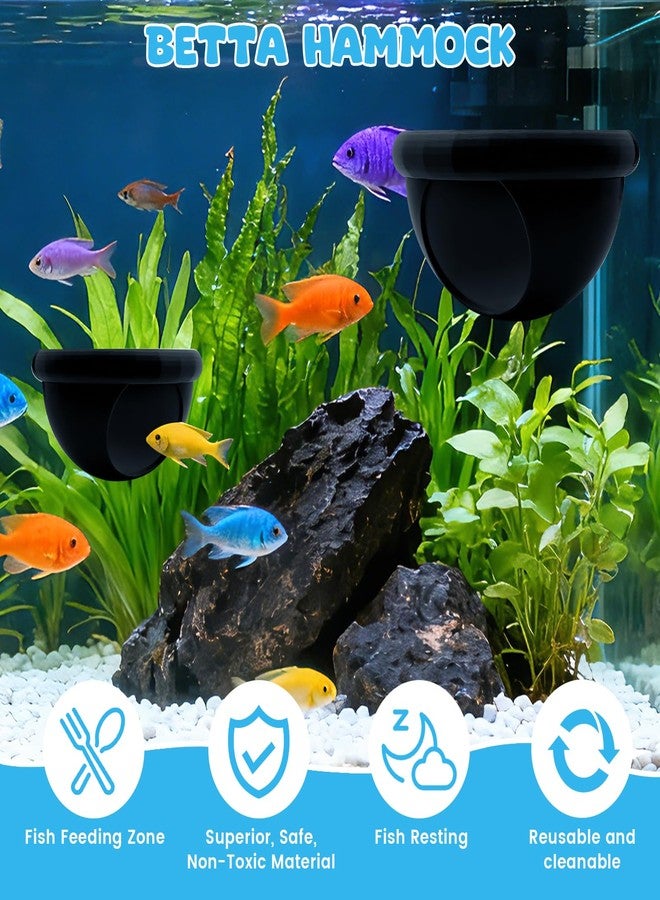 KCMOSGI 2 Pcs Floating Betta Hide & Shrimp Cave - All-in-One Aquarium Hammock, Aquarium Floating Betta Fish Skins, 3D Printed Feeding and Resting Shelter for Small Shrimp - Image 4