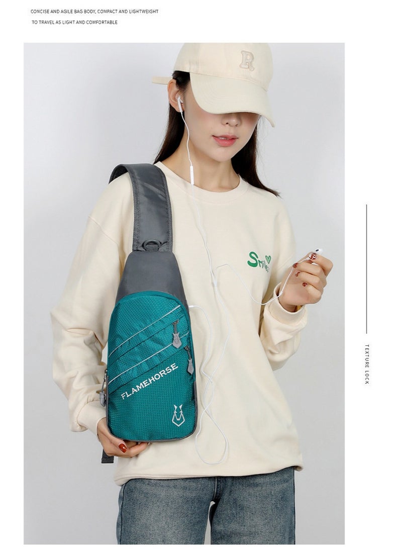 فليم هورس حقيبة صدر خارجية عصرية جديدة وحقيبة رسول عاكسة للرجال والنساء وحقيبة كتف خفيفة الوزن مقاومة للماء - Image 4