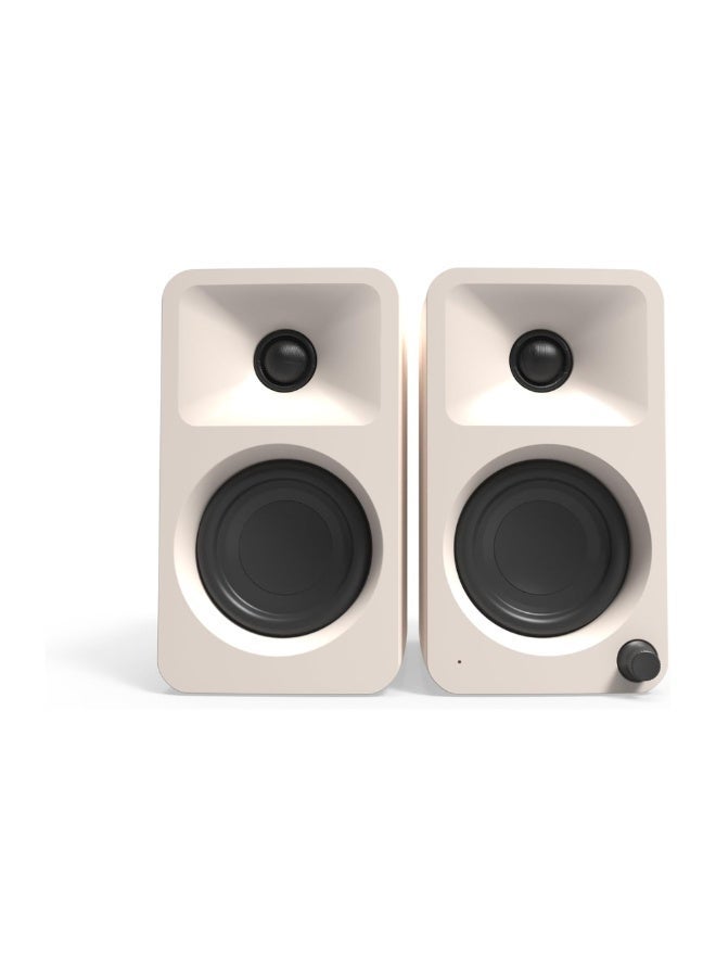 Kanto Audio ORA 100W Powered Reference Desktop Speakers with USB-C Input and Bluetooth-Cream, Pair - Image 2