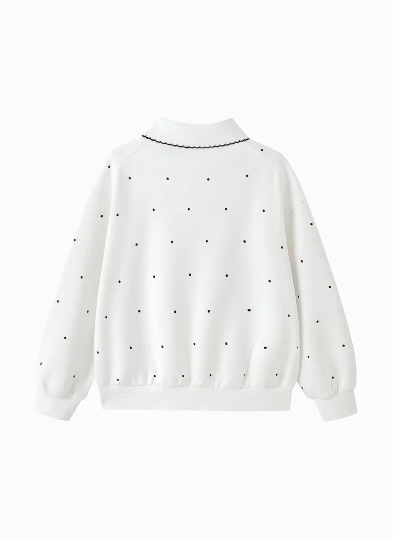 Balabala Kids Girl Lapel Sweatshirt