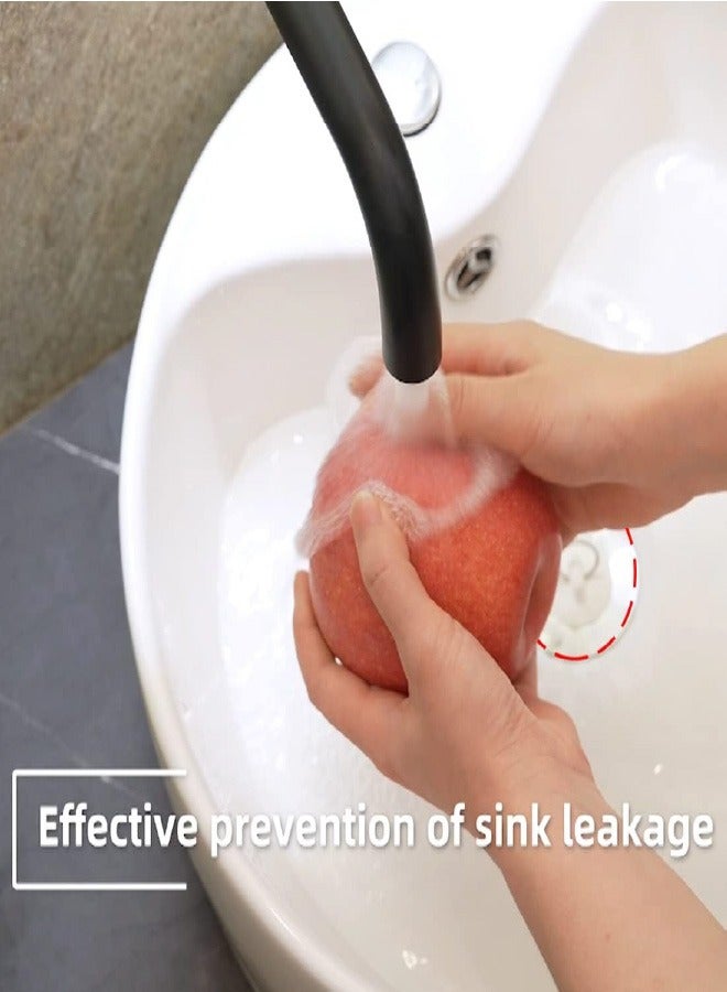 Bathtub Drain Stoppers, 4 Pieces Rubber Sink Stopper Set Bath Tub Plug Kitchen Bathroom Laundry Bar Water Stopper Seal with Hanging Ring for Shower Faucet Cover, CT-00171  - Image 5