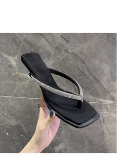 Generic Rhinestone High Heeled Flip Flop  - Image 1