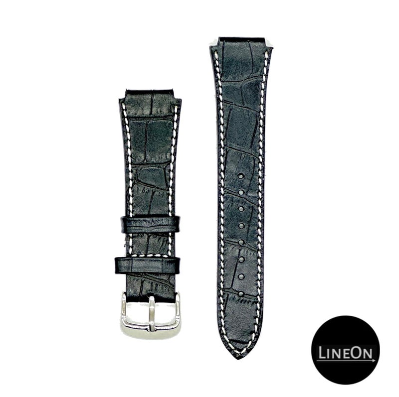 Lineon 18mm Genuine Leather Watch Strap Cut Pattern Specially Compatible With CASIO Royale ae1200, DW-291H, F-91W, F91W, AE-1400wh, A168WA, SGW-300, W-218H, AE-1000w, A158wa with Tool and Pins - Image 5
