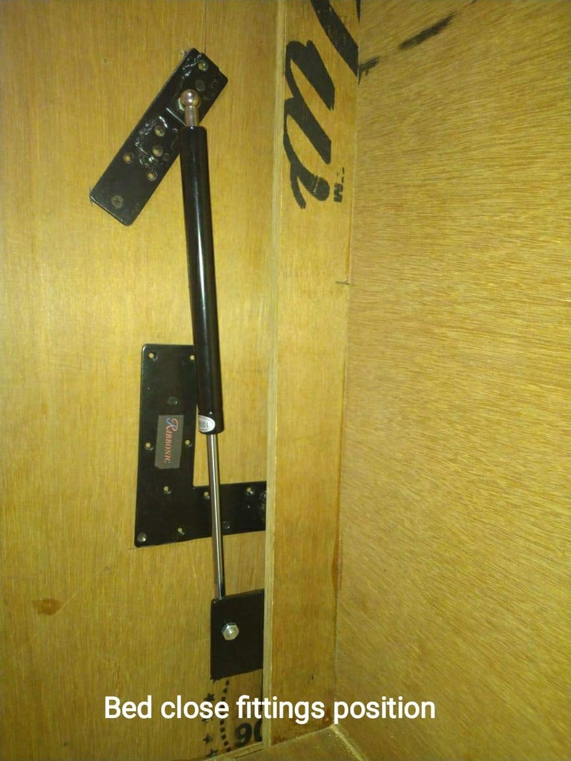 Generic Murphy Bed Hardware kit with Folding Bracket Easy DIY Vertical Wall Bed 150kg150kg Hydraulic Capacity Mechanism Calling Customer Support  - Image 4