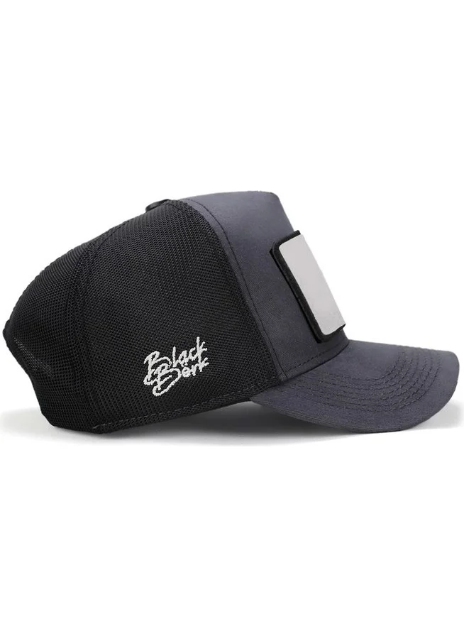 Black Börk V2 Trucker Boss - Unisex Anthracite-Black Hat with 1bs Code Logo