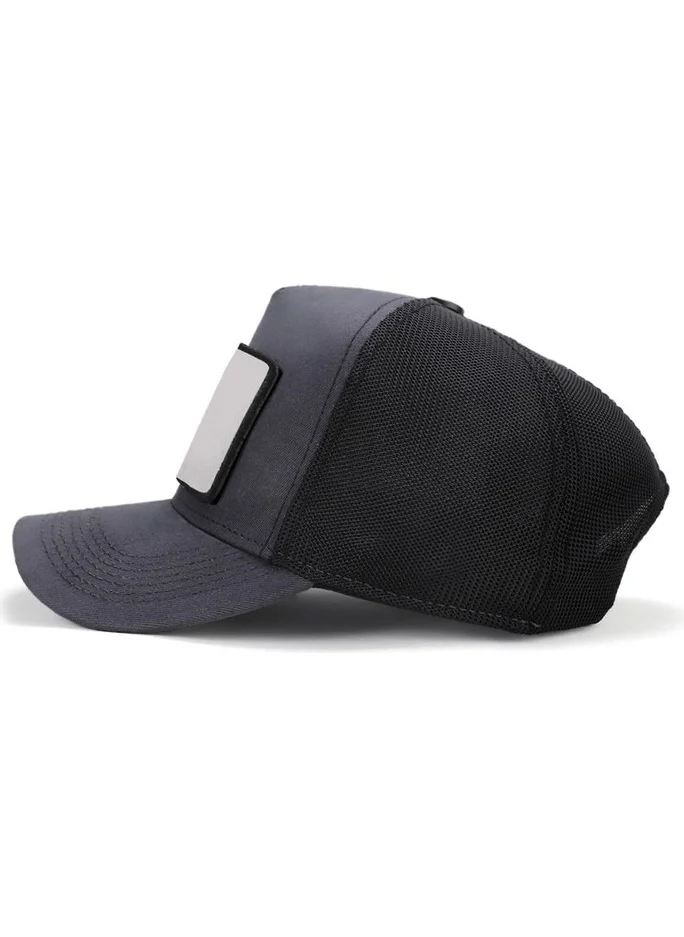 Black Börk V2 Trucker Boss - Unisex Anthracite-Black Hat with 1bs Code Logo