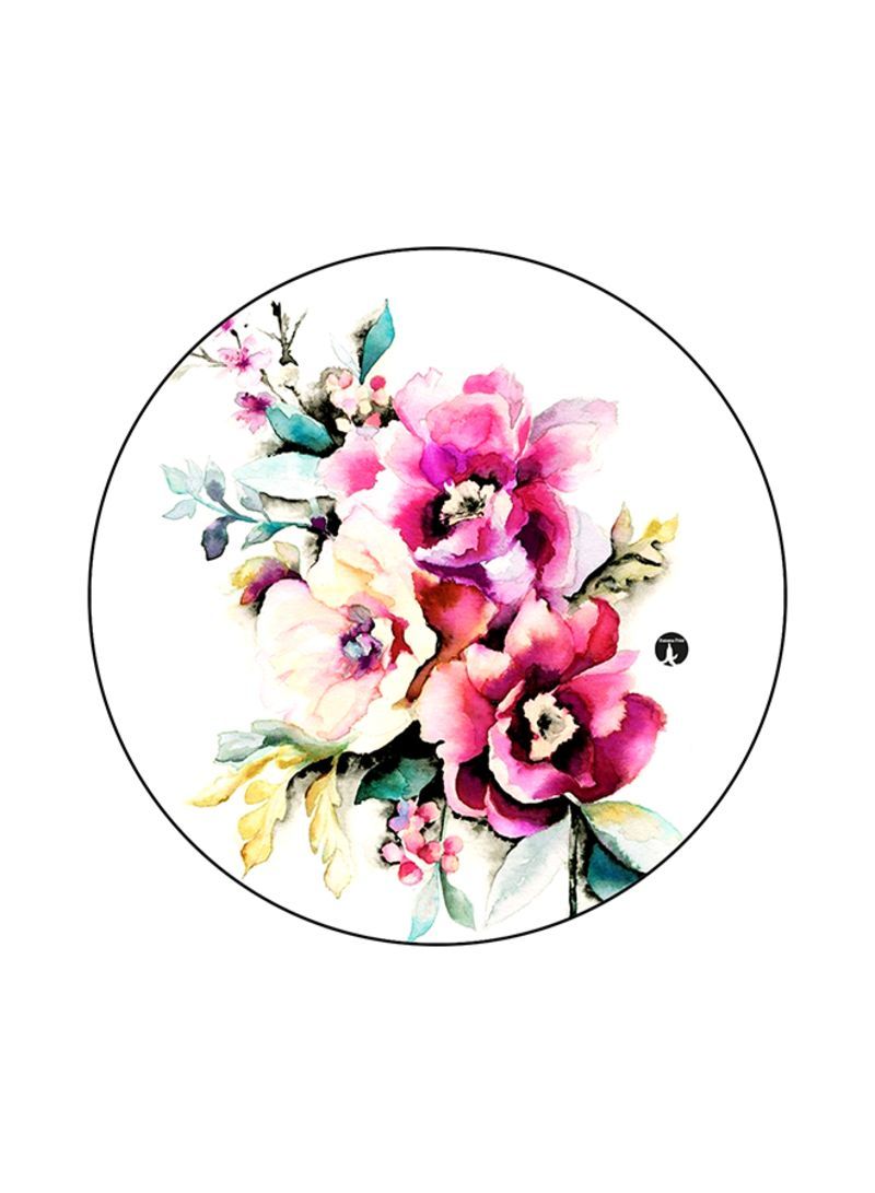 Flowers Printed Mouse Pad Multicolour