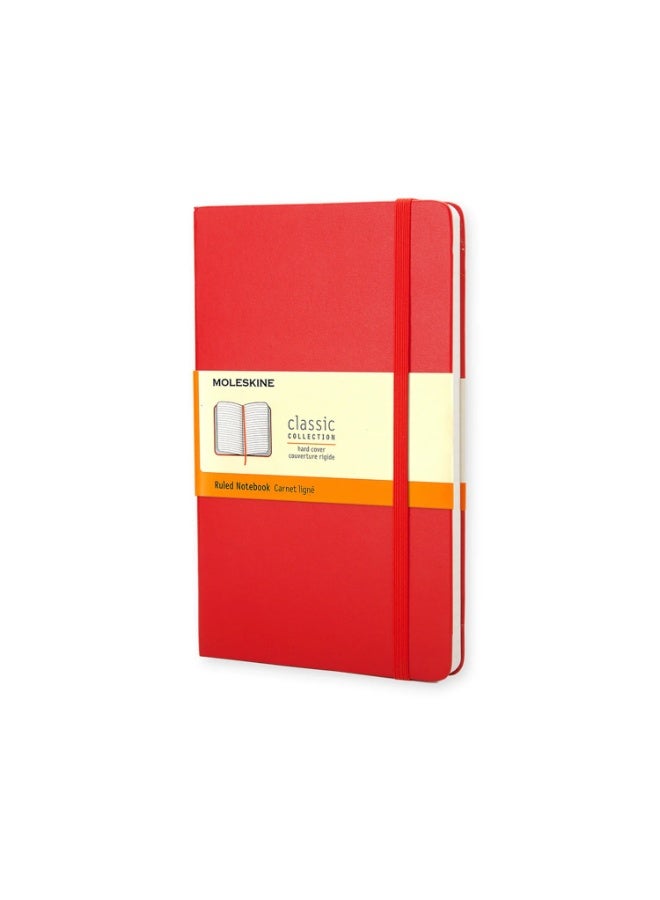 MOLESKINE Large Notebook Ruled Pages Scarlet Red Hard Cover Limited F2 Edition 240 Pages - Image 1