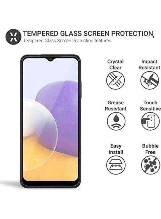 BORTONY Screen Protector For Samsung Galaxy A22 Clear - Image 2