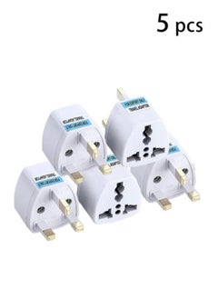 Generic 5-in-1 UK Plug Adapter, Universal Travel Adapter, Multi-Function Power Converter for 250V (5 Pack), UK Power Adapter, British Plug Converter  - Image 1