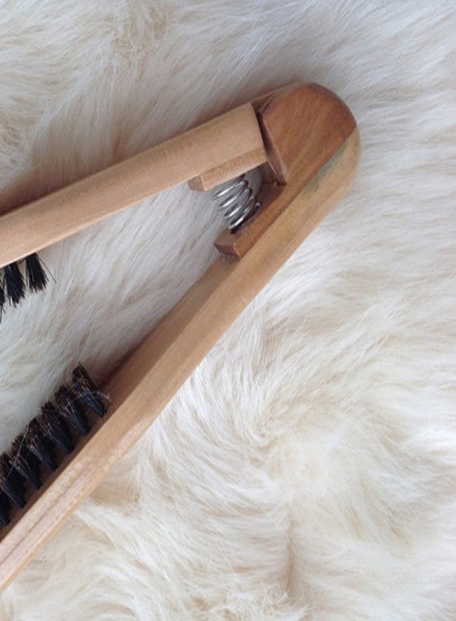 ciciglow Double Sided Wood Clamp Hair Brush for Easy Straightening, Smoothing and Preventing Hair Damage, 22cm Length, () - Image 3