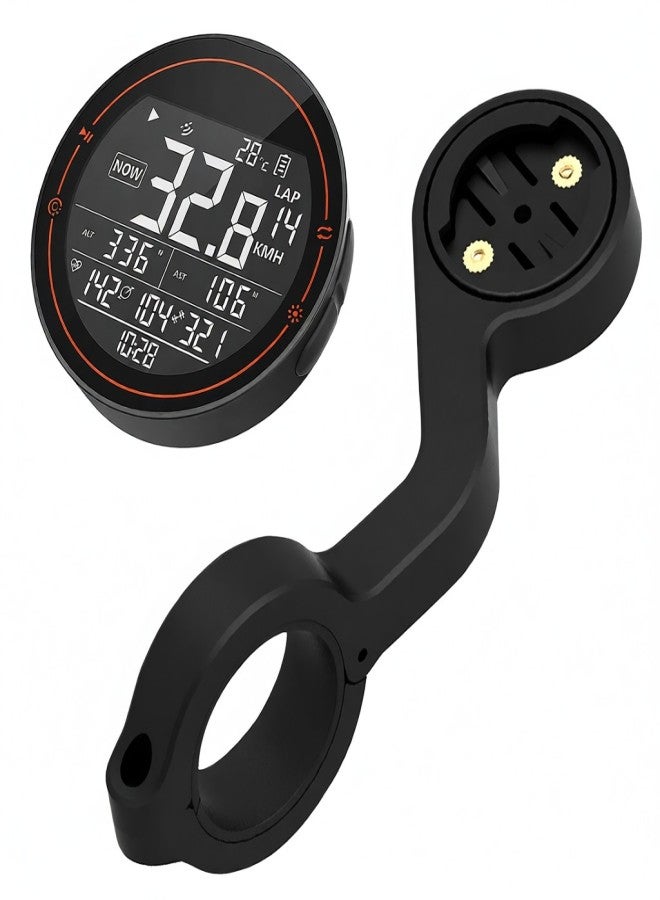CYCPLUS Bike Mounting Holder with Wireless GPS Bike Computer IPX6 Bicycle Compute Cycling Speedometer - Image 1