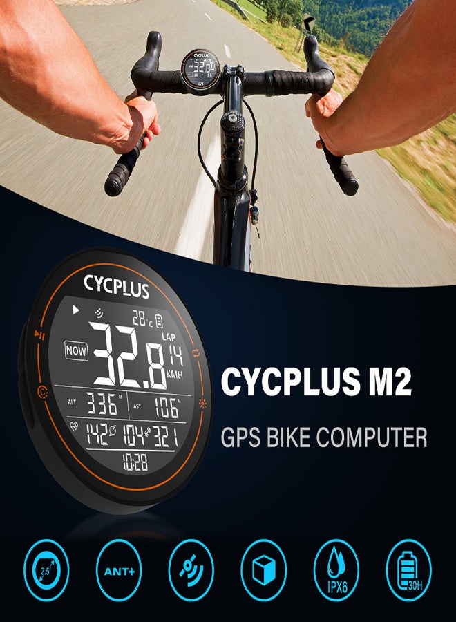 CYCPLUS Bike Mounting Holder with Wireless GPS Bike Computer IPX6 Bicycle Compute Cycling Speedometer - Image 3