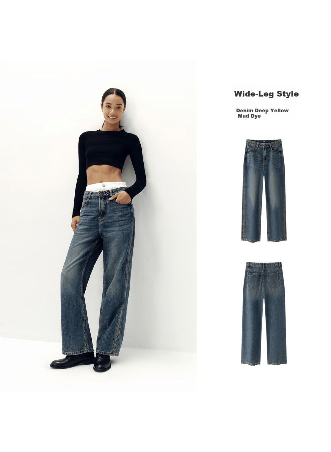 Semir Denim | Women's Wide-leg Slim Fit Jeans  Autumn Trousers 103525124001a - Image 4