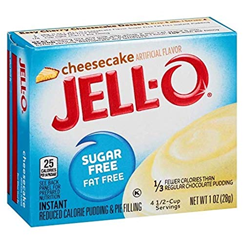 Jell-O Instant Cheesecake Sugar-Free Fat Free Pudding & Pie Filling (1 oz Boxes, Pack of 6) - Image 3