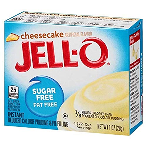 Jell-O Instant Cheesecake Sugar-Free Fat Free Pudding & Pie Filling (1 oz Boxes, Pack of 6) - Image 4