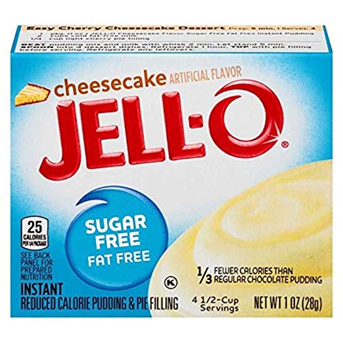 Jell-O Instant Cheesecake Sugar-Free Fat Free Pudding & Pie Filling (1 oz Boxes, Pack of 6) - Image 2