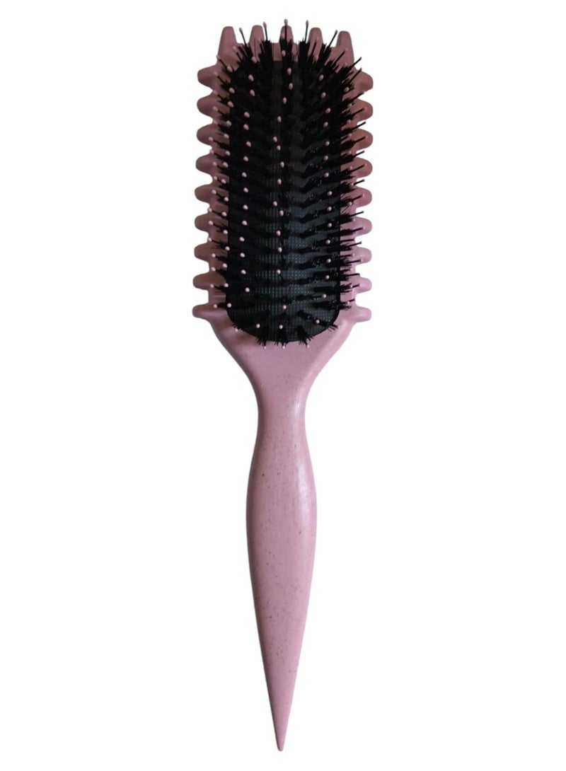 Alice - Brush, Curly Hair Brush Styling, Wet & Dry Detangler Hair Brush, The Essential Tool For Shaping & Styling Your Curls, Achieve Perfectly Defined (Pink) - Image 1