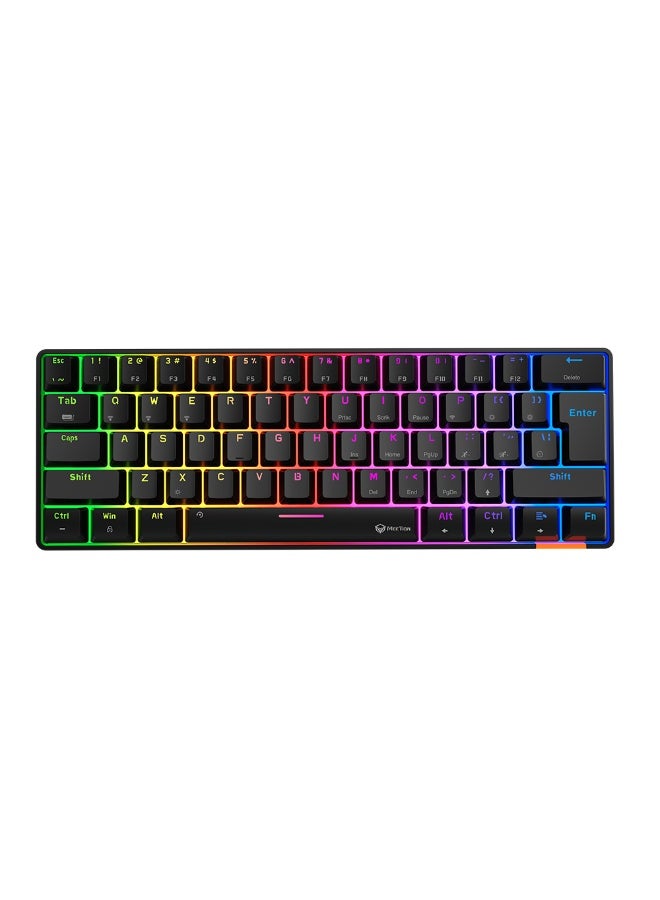 Meetion Dual Mode Wired & Bluetooth 60% Mechanical Gaming Keyboard, Black – Model MT-MK005BT-A-UAR - Image 2