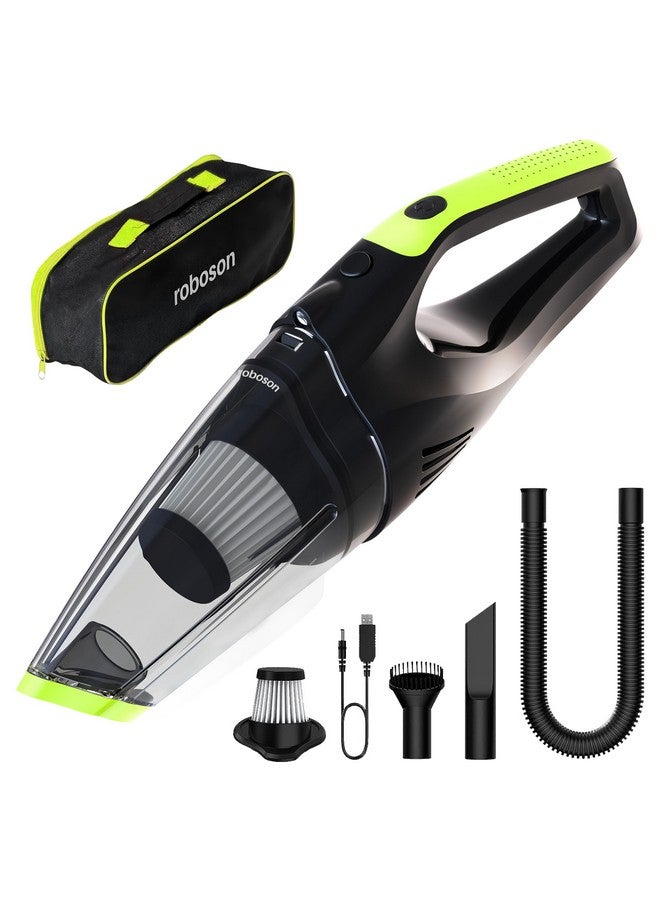 Roboson VC201 Handheld Cordless Vacuum Cleaner for Home and Car Powerful 6 kPa Suction for Dust & Pet Hair Removal, Rechargeable Wireless Wet/Dry for Bed and Sofa - Image 1