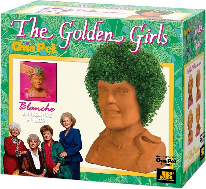 Chia Pet Golden Girls Blanche with Seed Pack, Decorative Pottery Planter, Easy to Do and Fun to Grow, Novelty Gift, Perfect for Any Occasion - Image 5