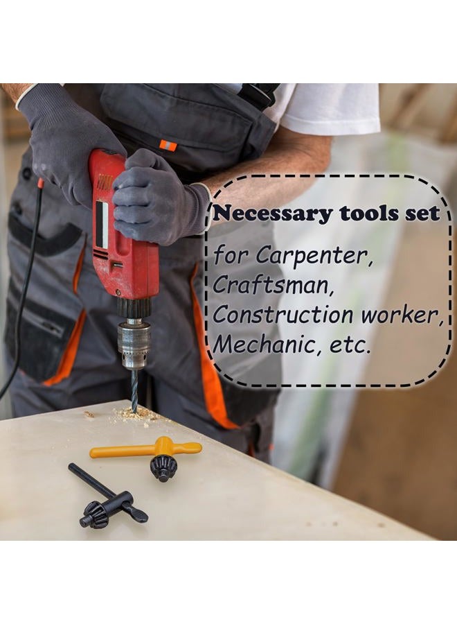 Famgee Replacement Drill Chuck Key Wrench Electric Drill Clamping Tool Heavy Duty Solid Carbon Steel Thumb Handle Chuck Key (Chuck Diameter: 3/4" / 5/8" / 1/2" / 3/8" / 1/4" / 5/32") - 6 Sizes - Image 3