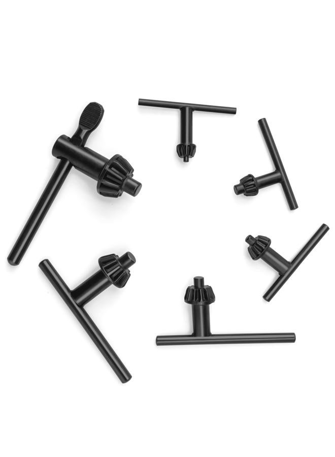 Famgee Replacement Drill Chuck Key Wrench Electric Drill Clamping Tool Heavy Duty Solid Carbon Steel Thumb Handle Chuck Key (Chuck Diameter: 3/4" / 5/8" / 1/2" / 3/8" / 1/4" / 5/32") - 6 Sizes - Image 1