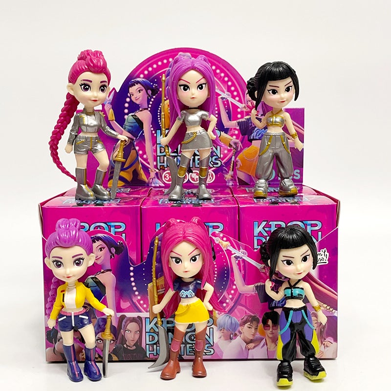صندوق أعمى لشخصيات PVC من فرقة صيادي الشياطين K-Pop - Image 1
