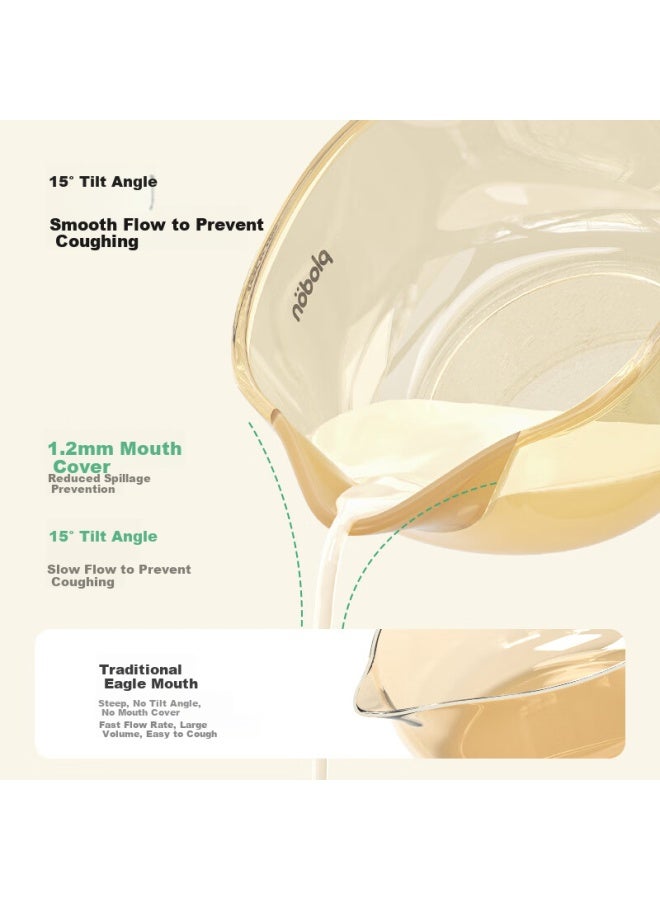 Plodon Infant Ppsu Feeding Bowl, Newborn Water And Milk Feeding Bowl With Eagle Beak Soft Spout, Baby-specific Rice Porridge Bowl - Image 1