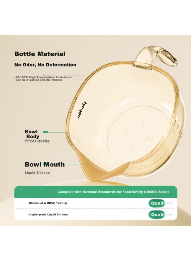 Plodon Infant Ppsu Feeding Bowl, Newborn Water And Milk Feeding Bowl With Eagle Beak Soft Spout, Baby-specific Rice Porridge Bowl - Image 3