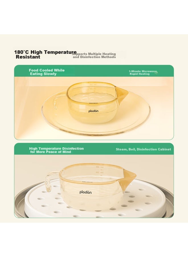 Plodon Infant Ppsu Feeding Bowl, Newborn Water And Milk Feeding Bowl With Eagle Beak Soft Spout, Baby-specific Rice Porridge Bowl - Image 4