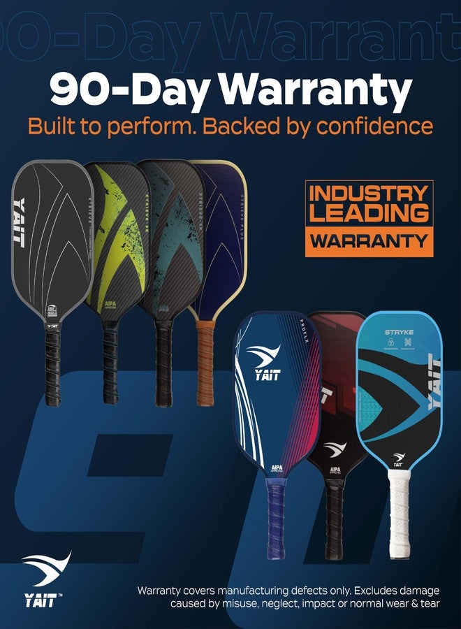 YAIT Xtrieve-3K Pickle Ball Racket | 16mm 3K Carbon Fiber Surface (T700) | Dense 8 mm PP Core | Max Power & Top Spin | AIPA Approved Pickleball Paddle of USAPA Standards - Teal | Cover Included - Image 2