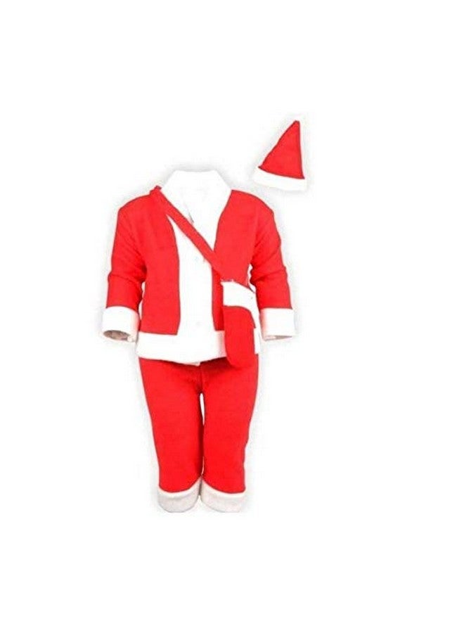 Mobison Santa Claus Dress Costume for Boys Girls Kids (5 Years-6 Years) For Christmas/New Year - Image 2