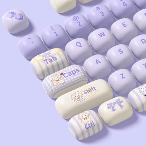 Akko PBT Keycap Set, Magic Lop Bunny Keycap Set MOG Profile 146-Key Keycaps for Mechanical Keyboards - Image 4