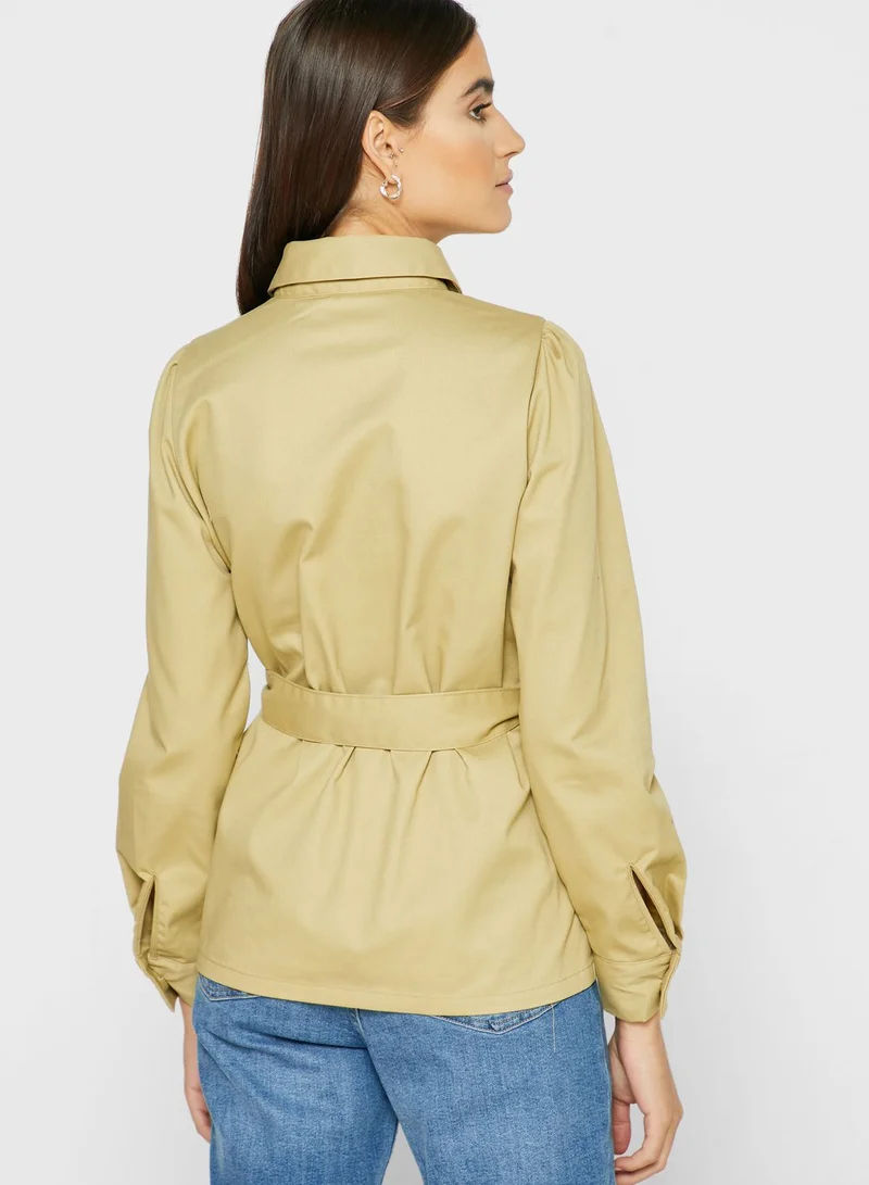 VERO MODA Tie Waist Shacket