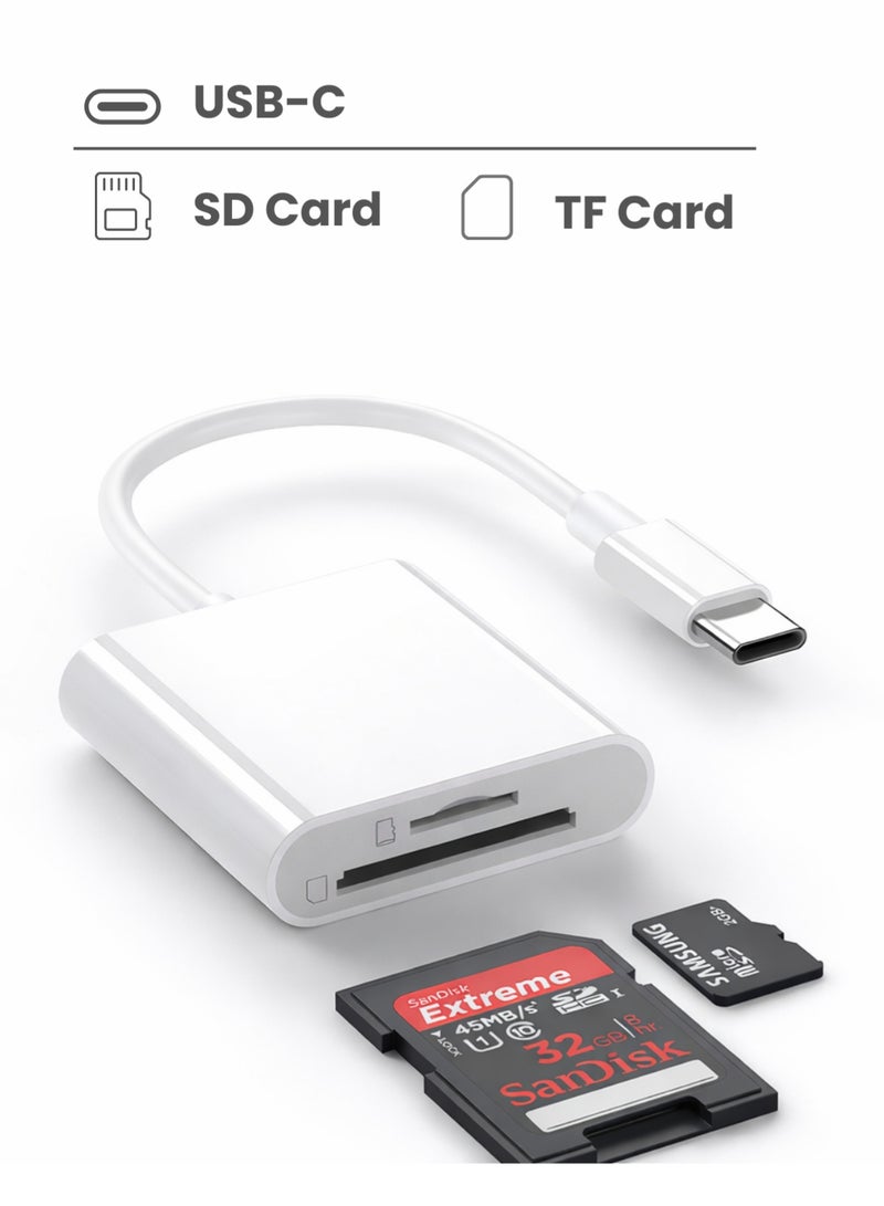 مينديبوريت قارئ بطاقات ذاكرة Mindpure (SD Card Reader) بمدخل Type-C و USB 3.0، قارئ بطاقات Micro SD 2 في 1، يدعم SDHC و SDXC، متوافق مع آيفون 17/16/15 برو ماكس، ماك بوك، والكمبيوتر - Image 1