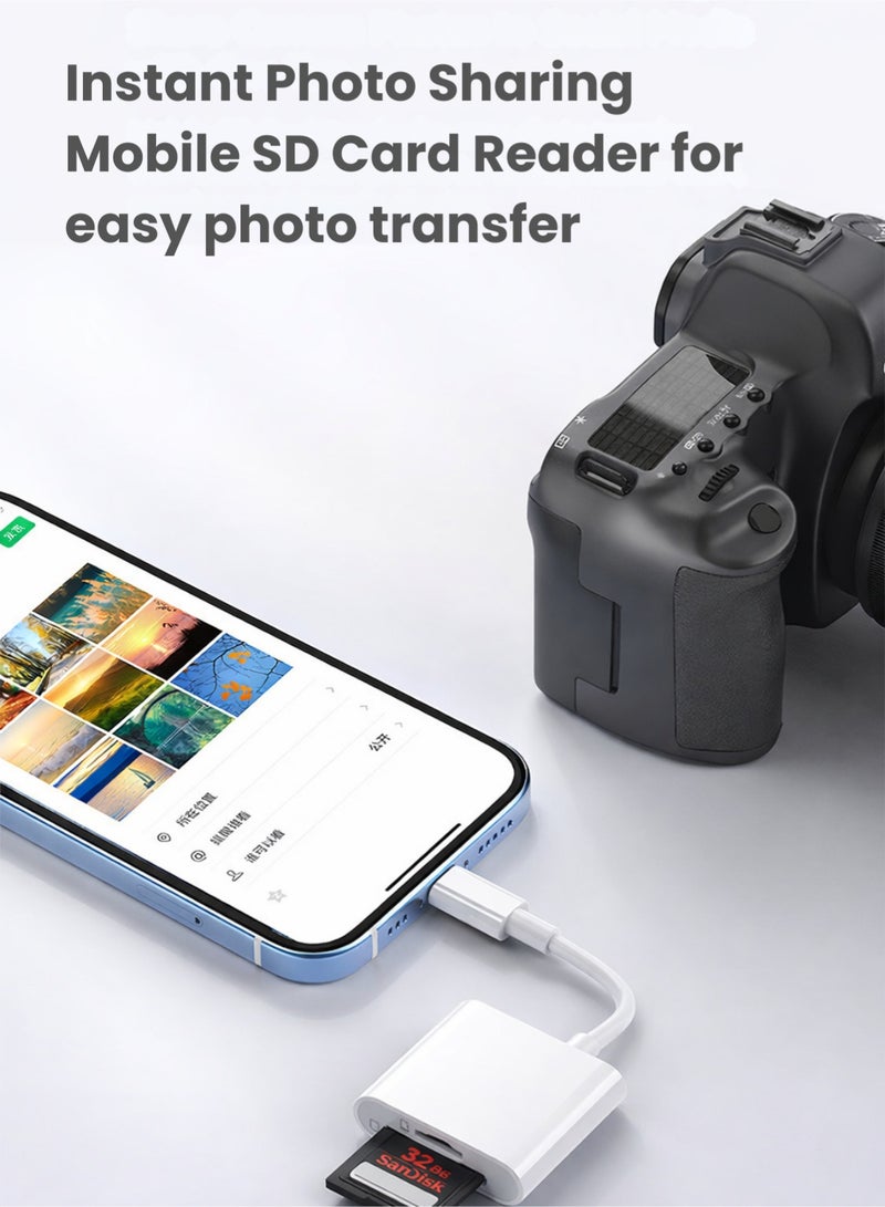 مينديبوريت قارئ بطاقات ذاكرة Mindpure (SD Card Reader) بمدخل Type-C و USB 3.0، قارئ بطاقات Micro SD 2 في 1، يدعم SDHC و SDXC، متوافق مع آيفون 17/16/15 برو ماكس، ماك بوك، والكمبيوتر - Image 3