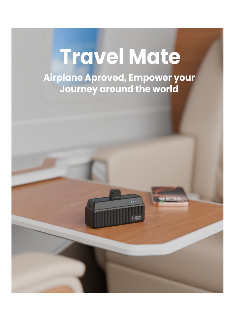 Moxedo Lite Mini-Pocket Power Bank 20W Fast Charging Power Delivery with USB-C Connector and Foldable Phone Stand Compatible for iPhone 16/15 /15 Pro Max/Samsung/Android - Image 2