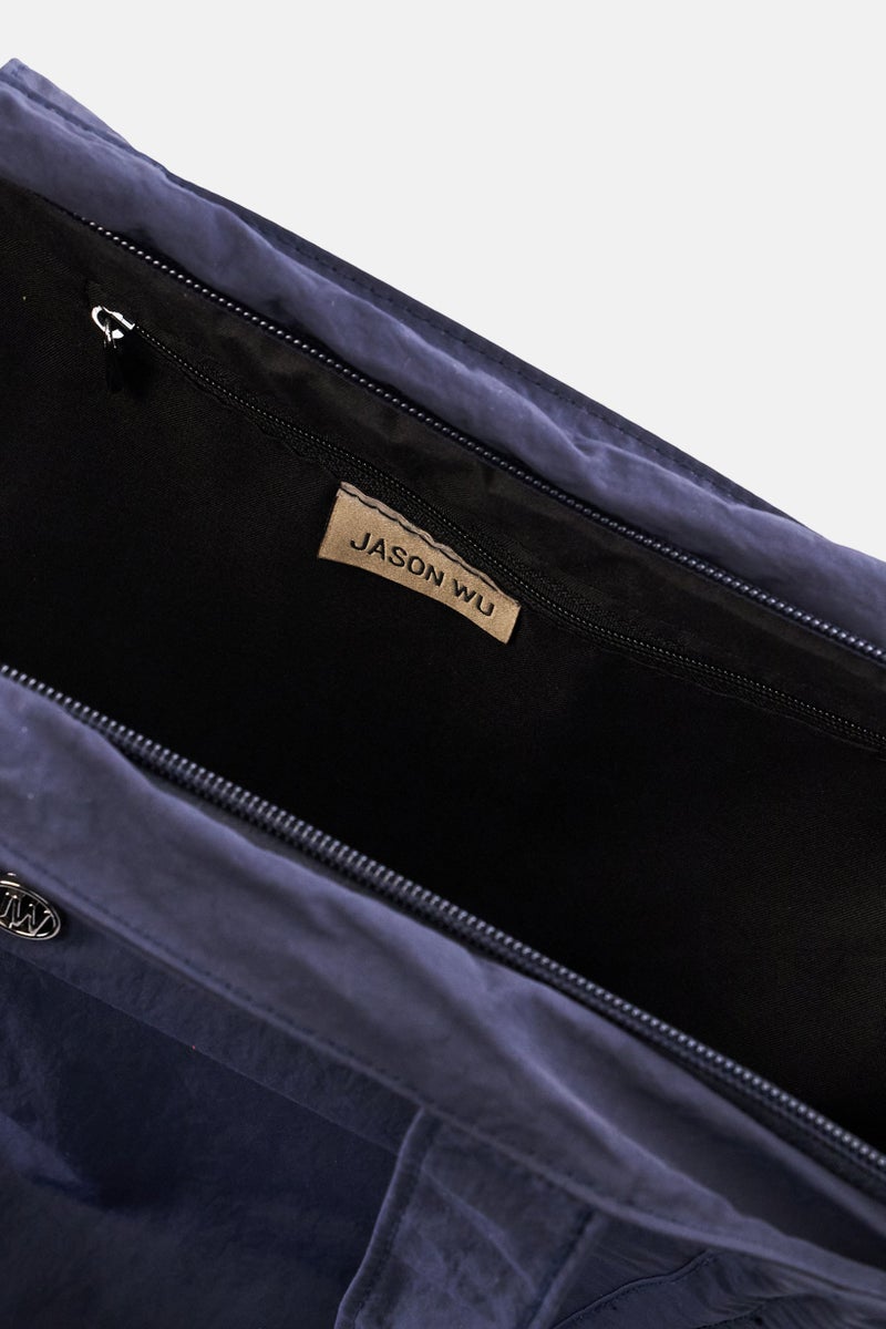 Jason Wu Women Brand Logo Tote Bag, Navy - Image 4