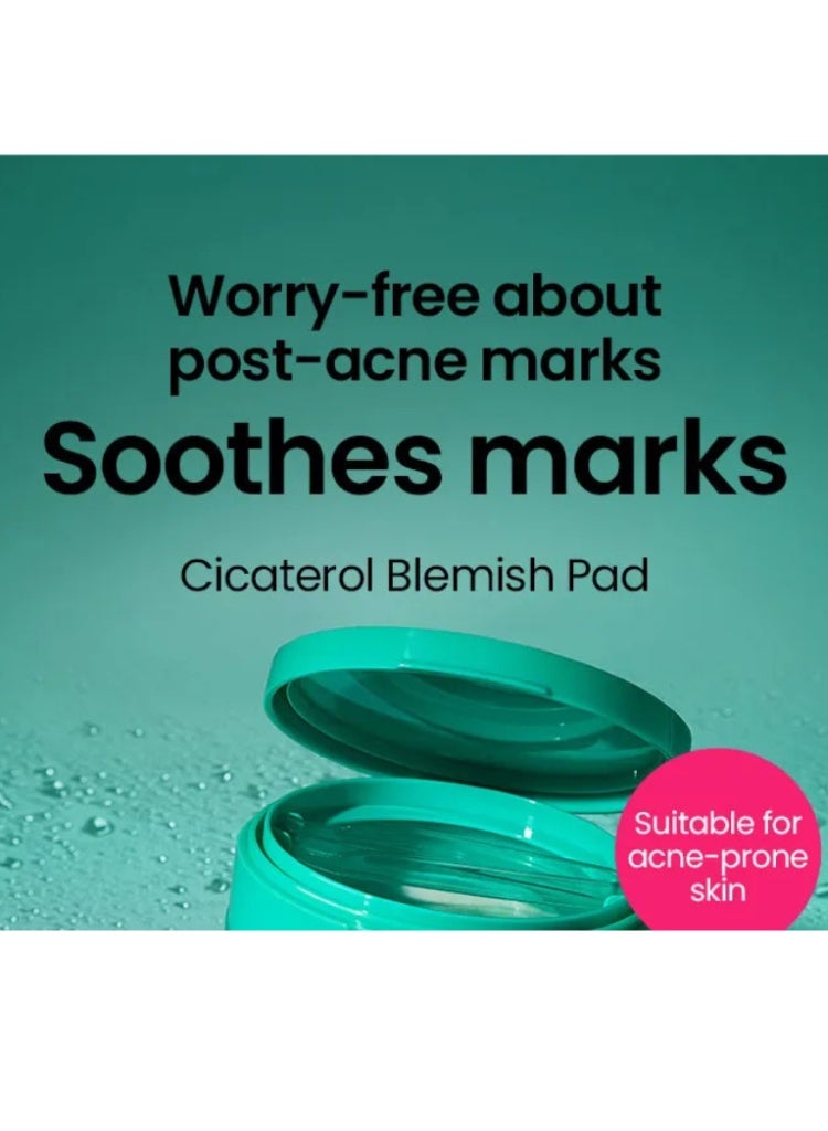 beplain Cicaterol Blemish Pad – Soothing Toner Pads with Centella for Acne Care, Redness Relief & Smooth Skin - Image 2