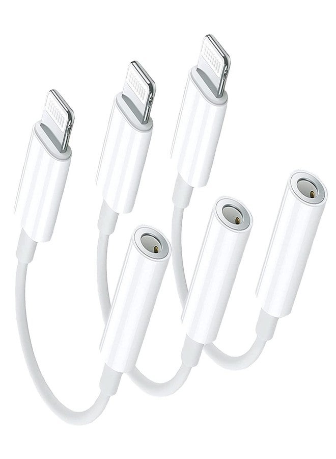 DesofIcon Apple MFi Certified Lightning to 3.5 mm Headphone Jack Adapter for iPhone 14-3 Pack iPhone Dongle AUX Audio Adapter Headphone Jack Converter for iPhone 14 Pro Max 13 12 11 XS XR X 8 7 iPad iPod - Image 1